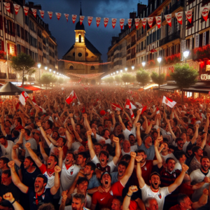 La célébration bayonnaise malgré la défaite en demi-finale