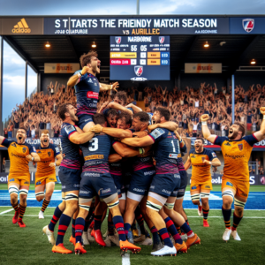 aurillac démarre la saison des matches amicaux par une belle victoire contre narbonne